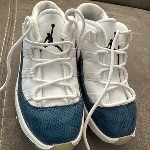 Jordan 11 Blue Snakeskin Sneakers Toddler